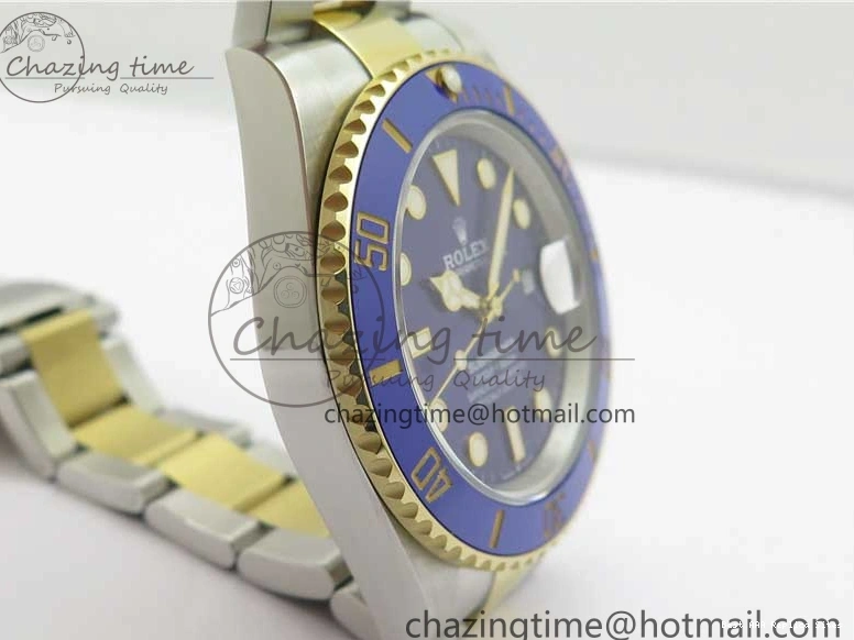 AAA Replica Watches HighQuality Edition Bracelet YG YG 2574 on Best Dial 41mm LB Blue SS Maker SS BP 126613 Submariner 0106